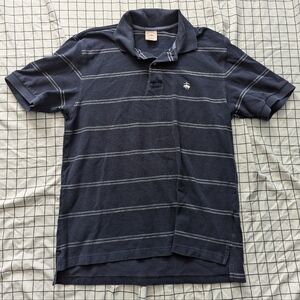 Navy Blue Striped Brooks Brothers Polo